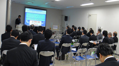 製品技術説明会の発表 FCR工法協会 事務局長 渋谷 弘